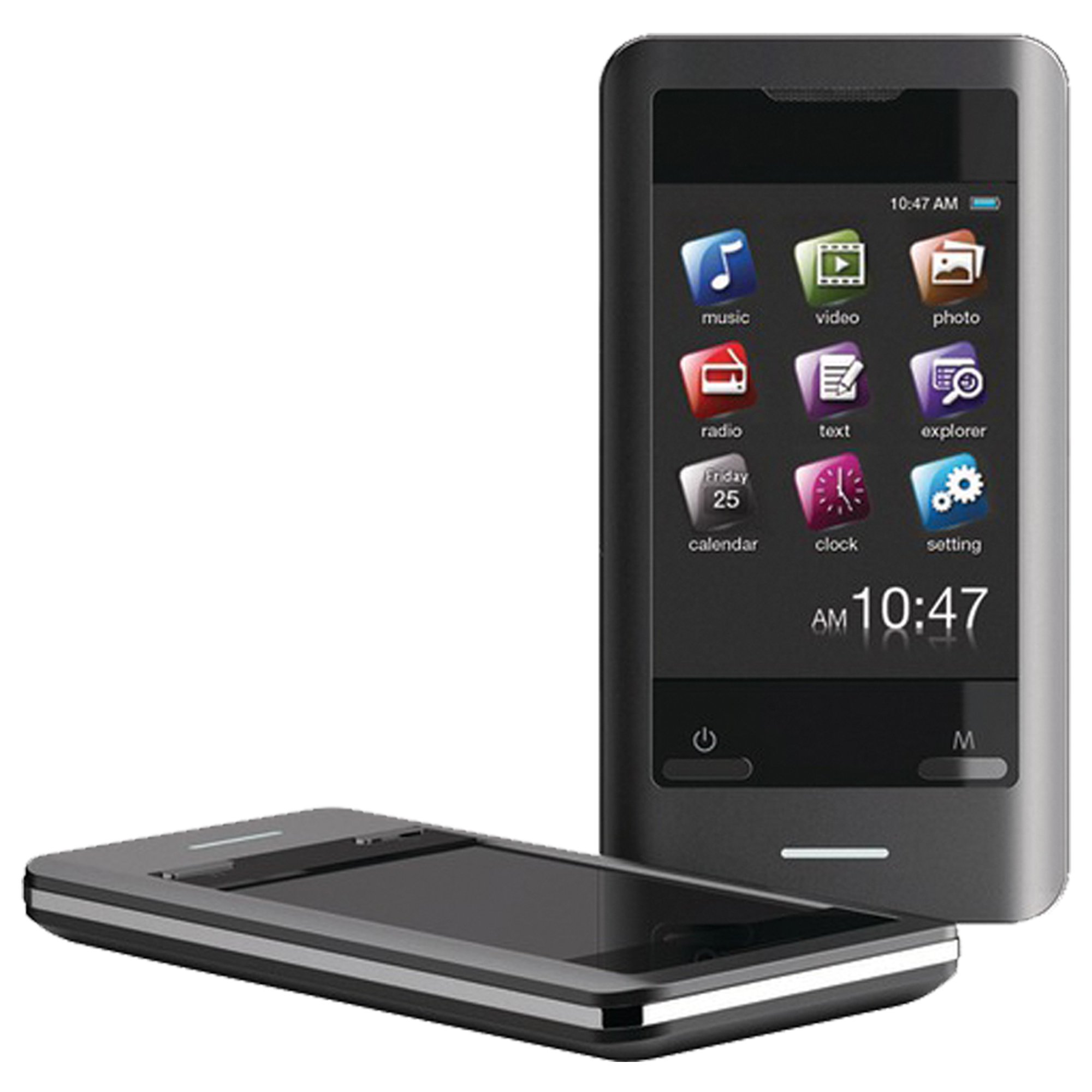 Coby 8 GB 2.8-Inch Video MP3 Player with Touchscreen, FM, Stereo